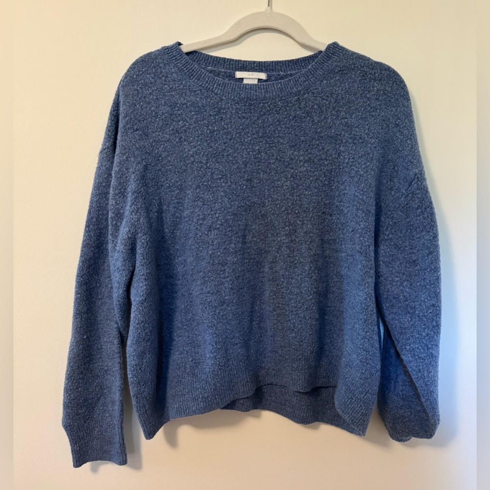 H&M Heathered Blue Women's Crew Neck Sweater